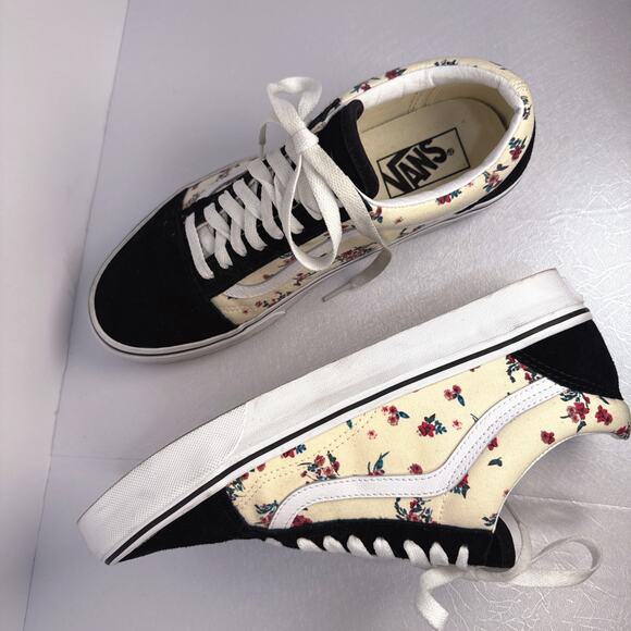 Vans Old Skool Cream/Yellow Floral | 11 - Picture 6 of 7